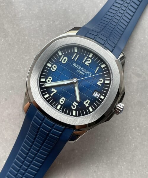 Aquanaut 5168G 42mm SS ZF 1:1 Best Edition Blue Dial on Blue Rubber Strap 324CS - Image 7