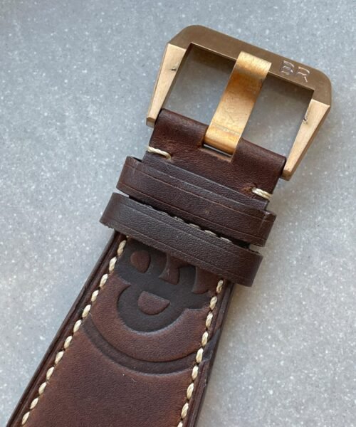 BR03-92 Diver 42mm Bronze BRF Brown Dial on Leather Strap A2824 - Image 10