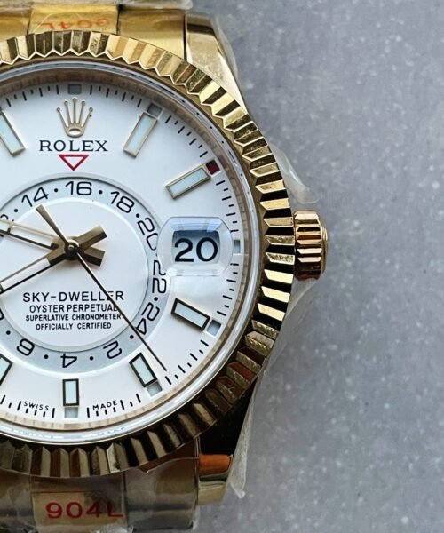 Skydweller SS/YG Noob Best Edition White Dial on SS/YG Bracelet A23J - Image 3