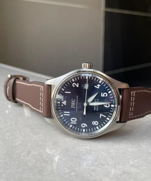MARK XVIII Le Petit Prince IW327003 SS FKF 1:1 Best Edition Brown Dial On Brown Leather Strap - Image 5