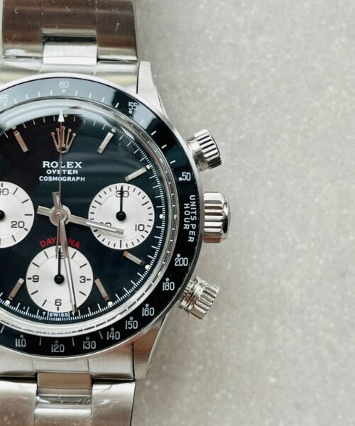 VINTAGE Daytona 6263 SS Black Dial 2 on Bracelet Venus 75 - Image 12