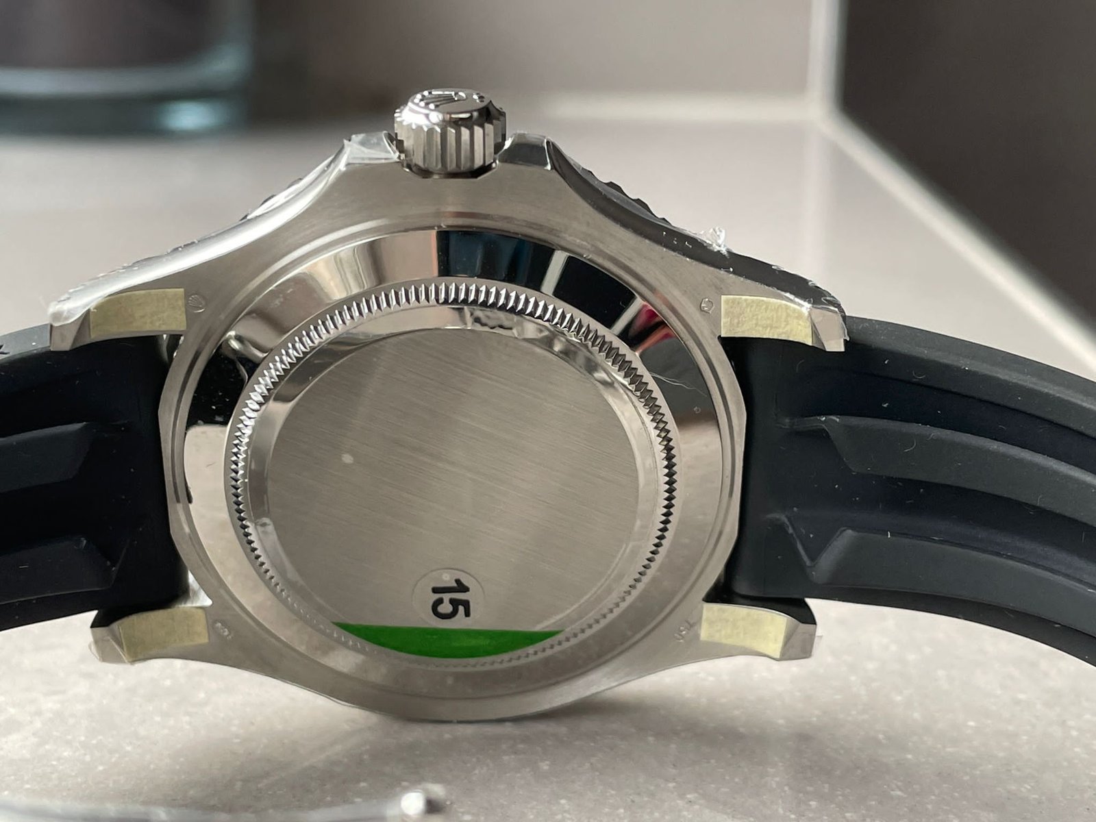 Yacht-Master 42mm 226659 VSF 1:1 Best Edition 3D Black Dial SS case Black Ceramic Bezel on Black Rubber Strap VS3235 - Image 13