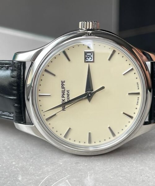 Calatrava ZF 5298p Date off White Dial SS bezel ZF factory - Image 6