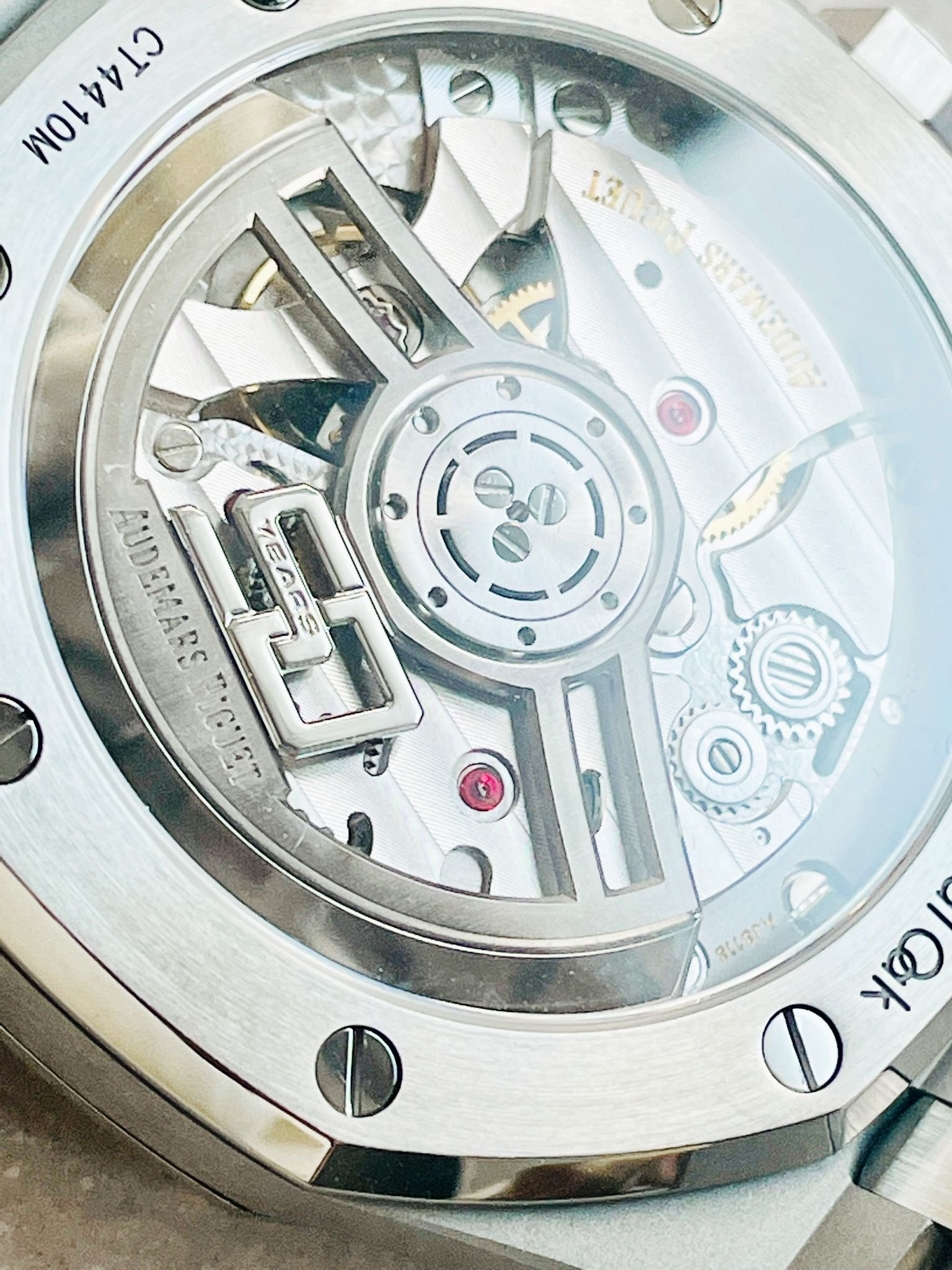 Royal Oak 41mm 15510 "50th Anniversary" SS ZF 1:1 Best Edition Green Textured Dial on SS Bracelet A4302 - Image 10
