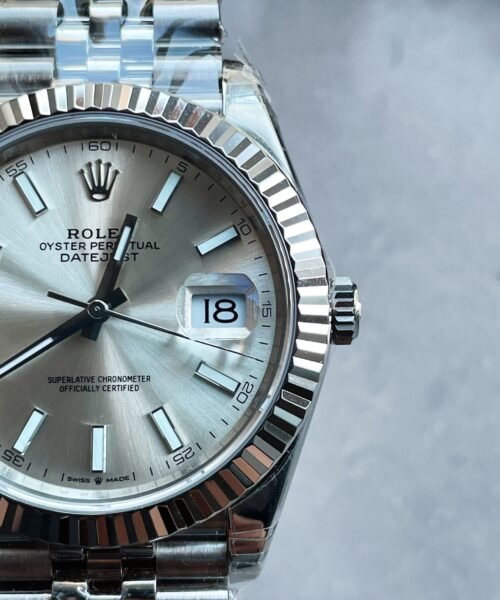 DateJust 41 SS VS Factory 1:1 Best Edition 904L Steel Silver Dial on SS Jubilee bracelet - Image 9