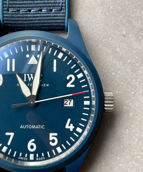 Pilot’s Watch ‘Laureus Sport for Good’ Blue Ceramic M+F Best Edition on Blue Nylon Strap A2892 - Image 6