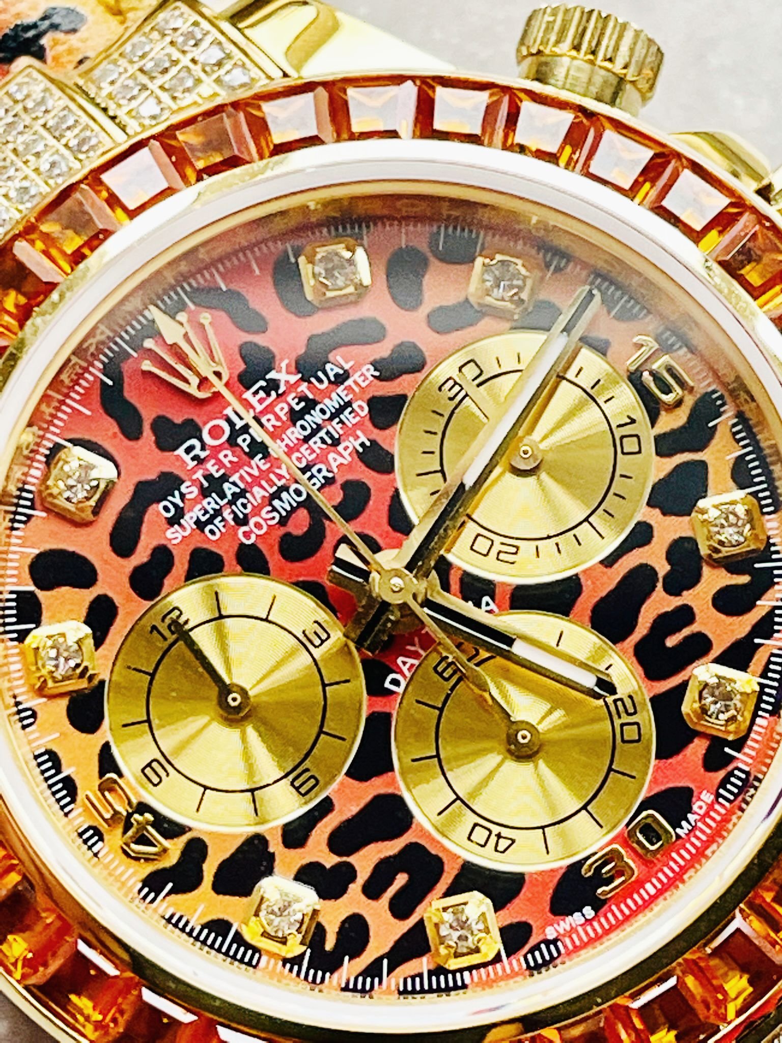 Daytona 116598 SACO 'Leopard' JH factory Leopard print Dial Leopard print Leather Strap - Image 3