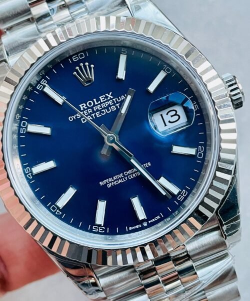 DateJust 41 SS VS Factory 1:1 Best Edition 904L Steel Blue Dial on SS Jubilee bracelet - Image 10