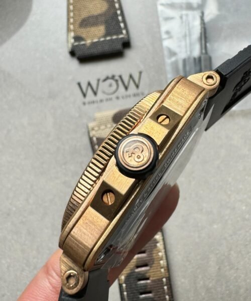 BR 03-92 Diver Ceramic Bezel Bronze B12 1:1 Best Edition Green Dial on Black Rubber Strap MIYOTA 9015 - Image 8