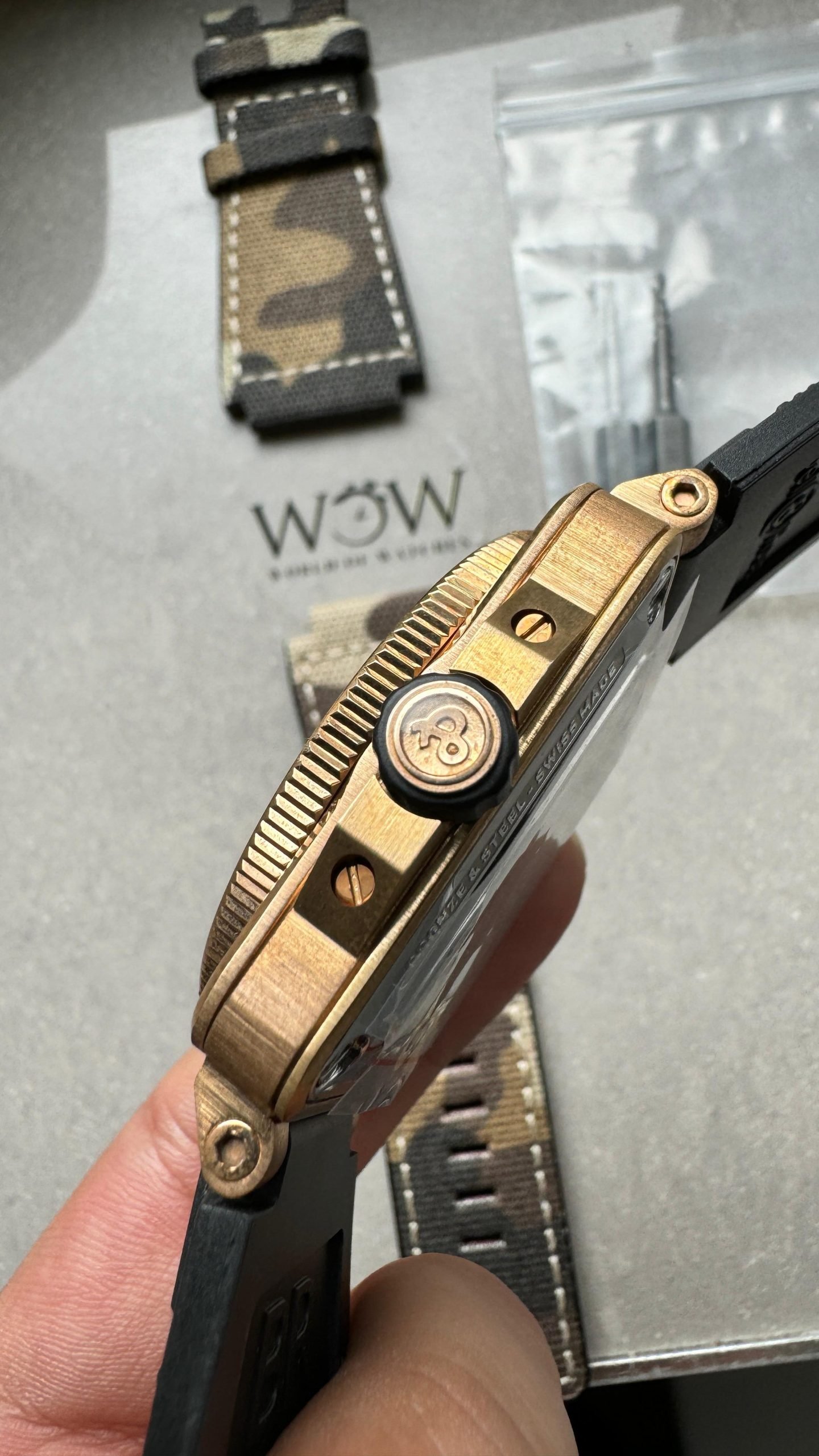 BR 03-92 Diver Ceramic Bezel Bronze B12 1:1 Best Edition Green Dial on Black Rubber Strap MIYOTA 9015 - Image 8