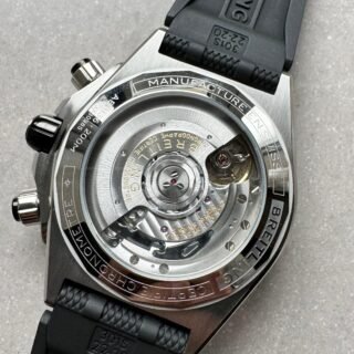Chronomat B01 44mm SS BLSF 1:1 Best Edition Ice Blue Dial on Black Rubber Strap A7750 to Cal.01 - Image 10