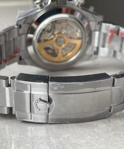 Daytona 116506 904L SS Ice Blue Dial with open Back on SS Bracelet QF V2 Asia 4130 - Image 10