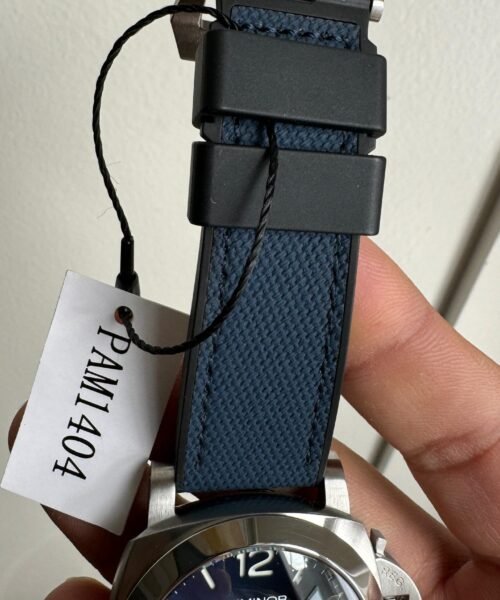 PAM1404 Z GMT SS VSF 1:1 Best Edition Blue Dial on Blue Rubber Strap Asian P900 - Image 15