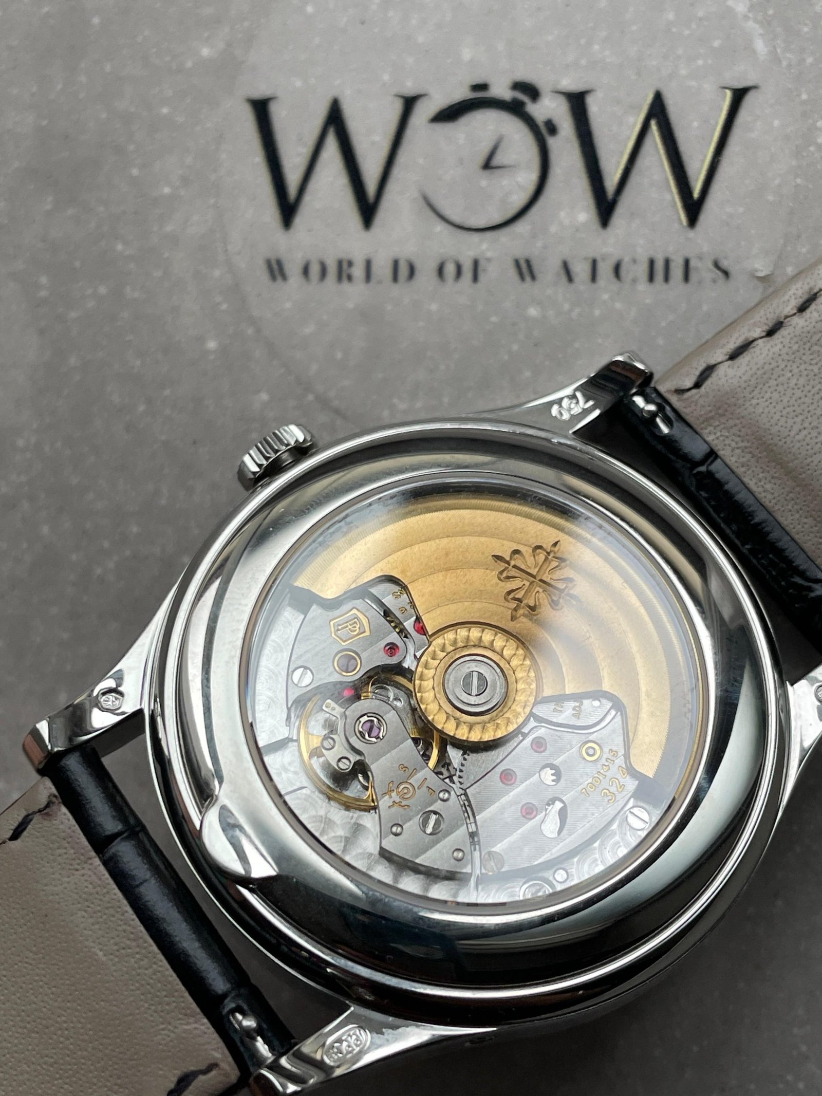 Annual Calendar Moonphase 5396 SS ZF 1:1 Best Edition White/Blue Dial on Black Leather Strap A324 - Image 11