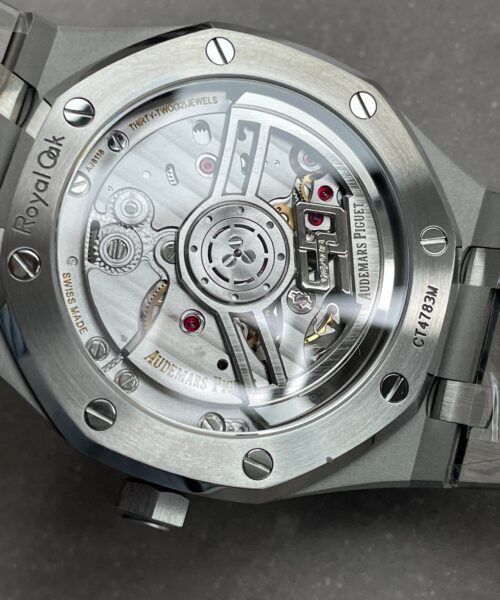 Royal Oak 41mm 15510 "50th Anniversary" SS ZF 1:1 Best Edition White Textured Dial on SS Bracelet A4302 - Image 13