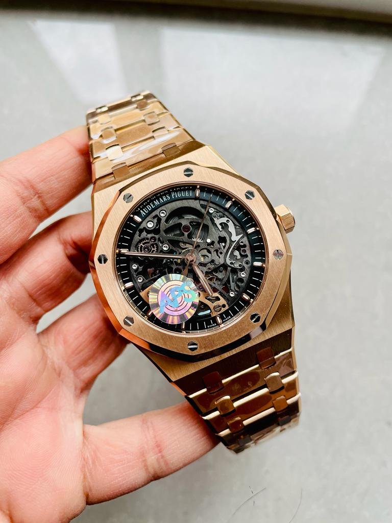 Royal Oak 41mm Openworked 15407 RG APSF 1:1 Best Edition on RG Bracelet A3132 - Image 4