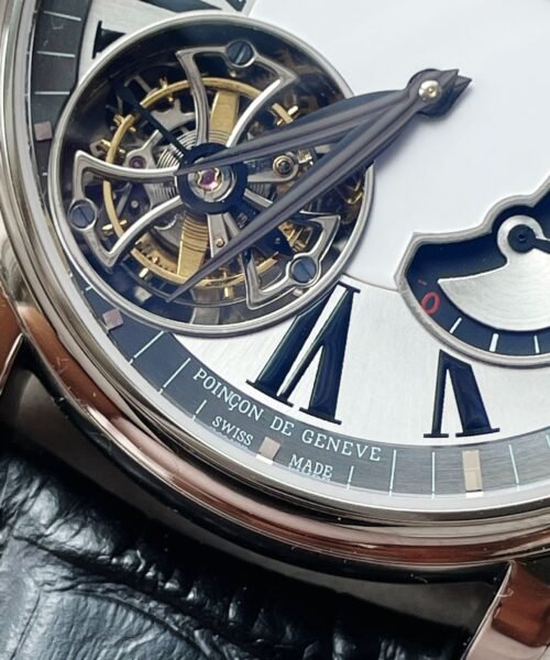 RB HOMMAGE TOURBILLON RDDBHO0558 WHITE DIAL ON BLACK LEATHER STRAP. - Image 9