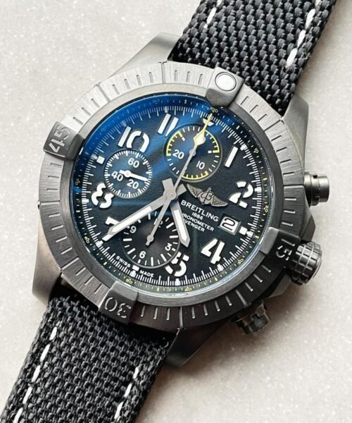 Avenger Bandit DLC GF 1:1 Best Edition Black Dial on Black Nylon Strap A7750 - Image 2