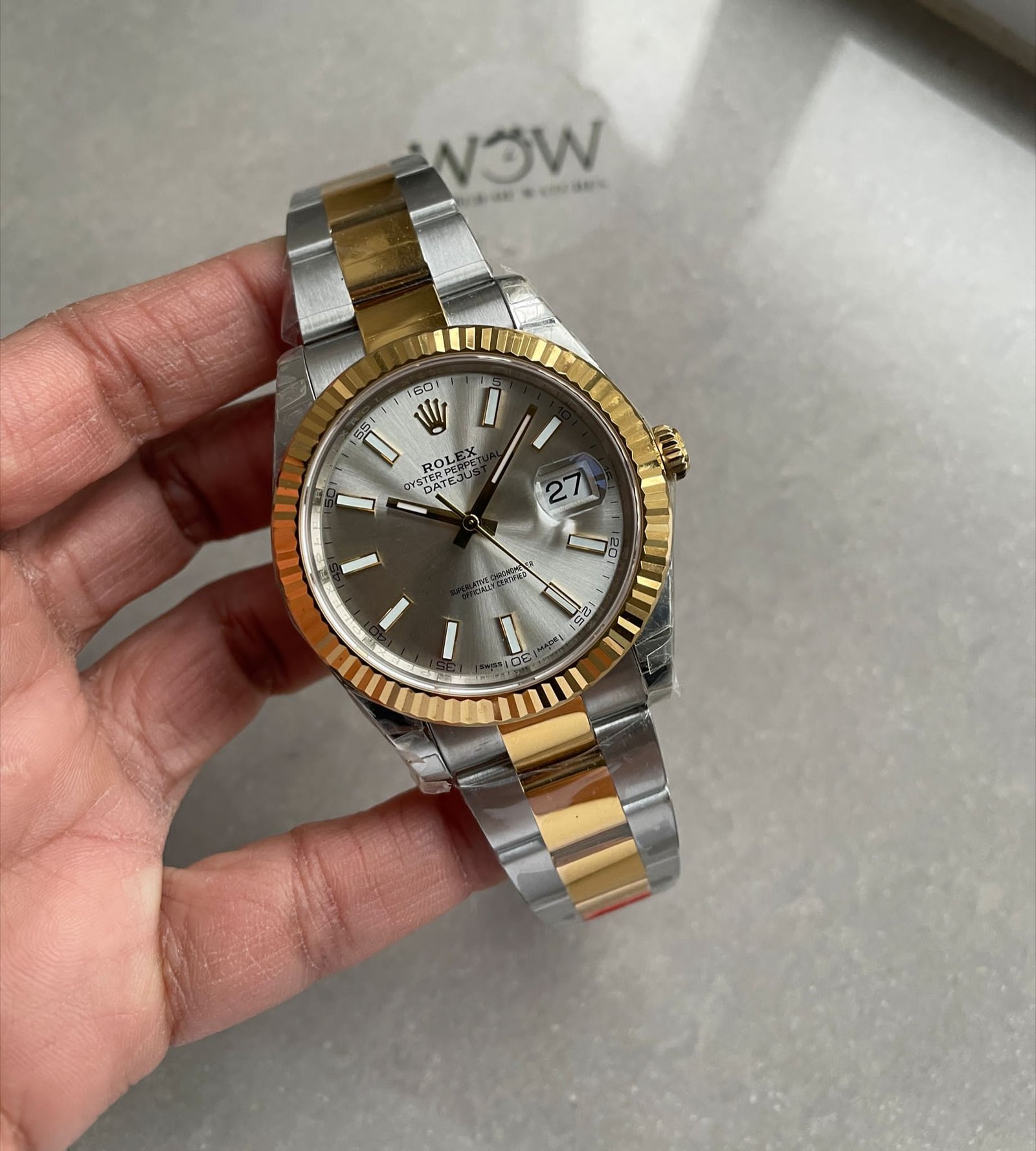 DateJust 41 126333 904L SS/YG VSF Best Edition Silver Dial on Oyster Bracelet VS3235 - Image 2