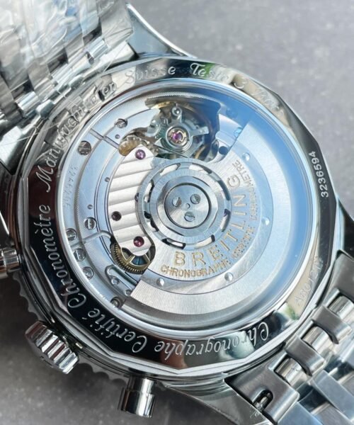 Navitimer 01 1:1 SS White Dial on Steel Strap A7750 GF Factory - Image 12