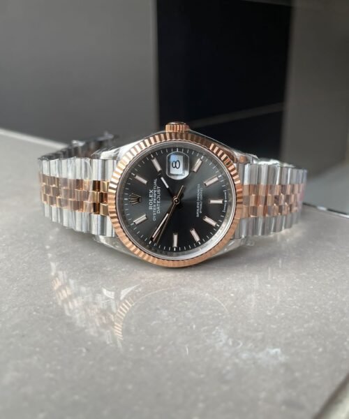 DateJust 36 SS 116231 VSF 1:1 Best Edition 904L Steel Gray Stick Dial on Jubilee Bracelet VS3235 - Image 4