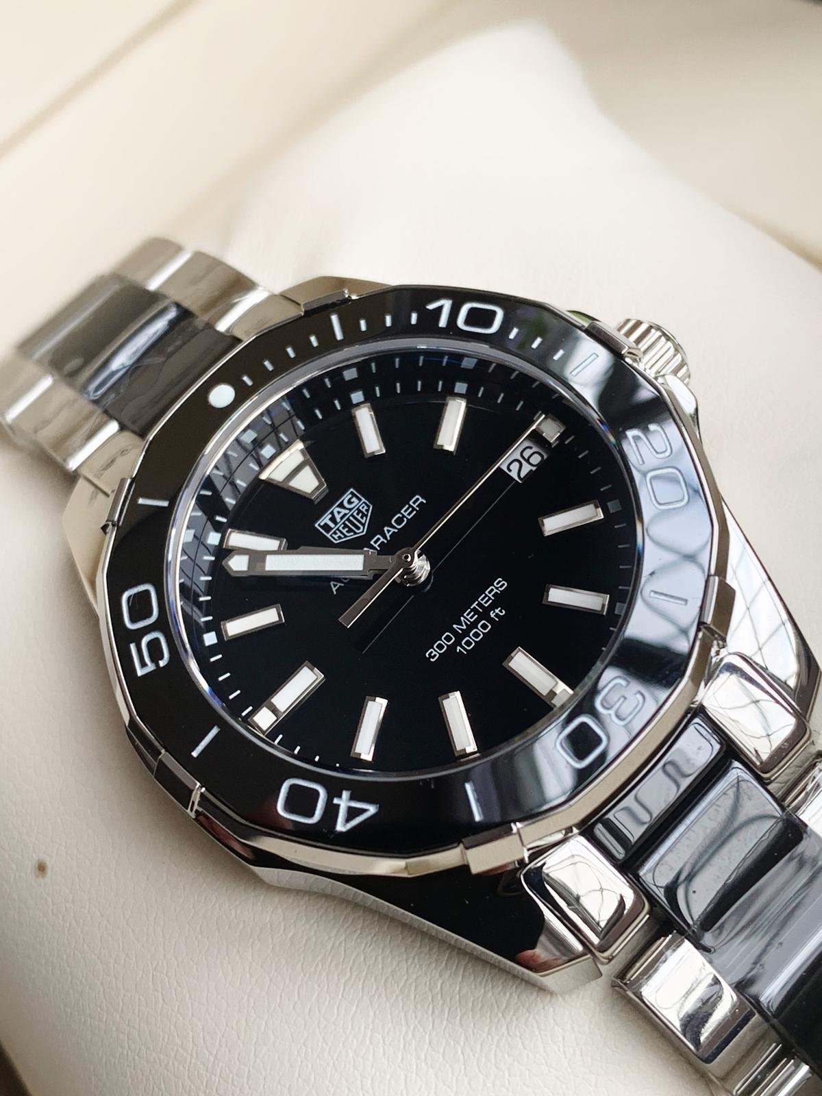 AQUA RACER LADIES SS BLACK FACE SWISS QUARTS 35mm - Image 6