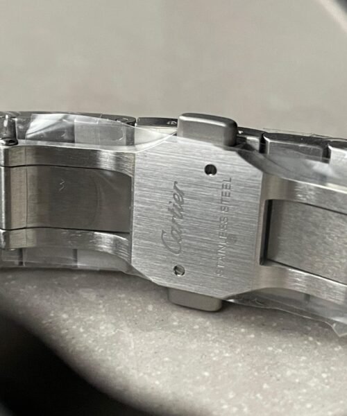 Santos 35mm 2018 SS BVF 1:1 Best Edition Green Dial on SmartLinks Bracelet MIYOTA 9015 - Image 10