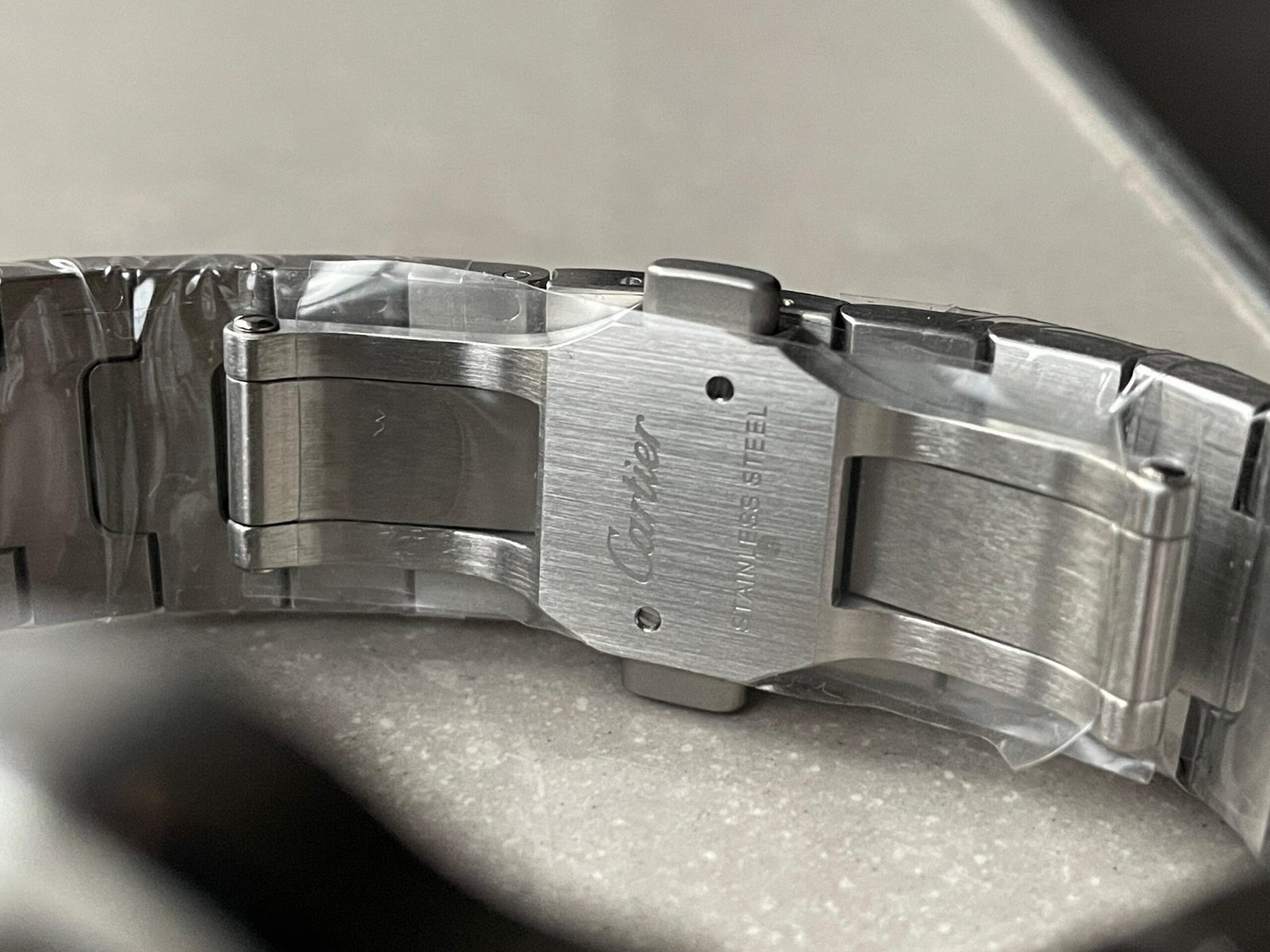 Santos 35mm 2018 SS BVF 1:1 Best Edition Green Dial on SmartLinks Bracelet MIYOTA 9015 - Image 10