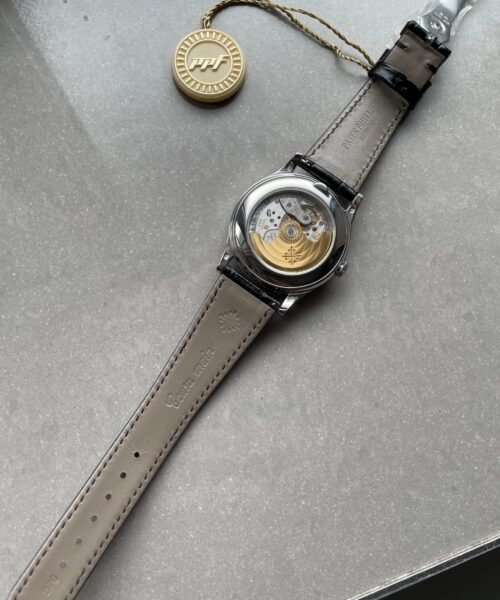 Annual Calendar Moonphase 5396 SS ZF 1:1 Best Edition White/Blue Dial on Black Leather Strap A324 - Image 12