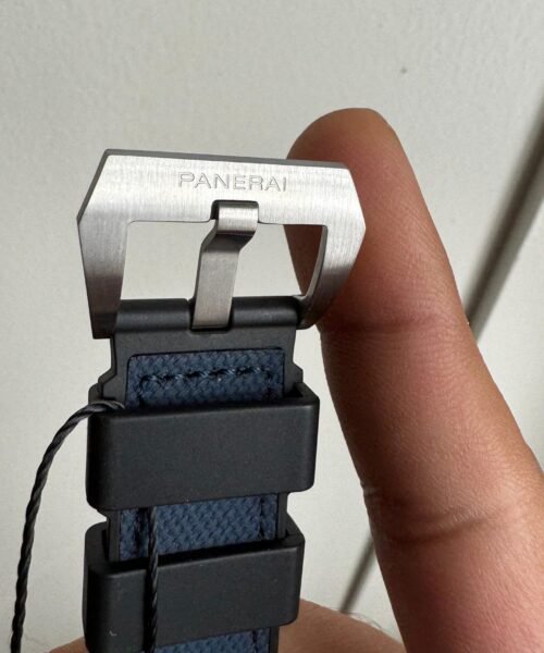 PAM1404 Z GMT SS VSF 1:1 Best Edition Blue Dial on Blue Rubber Strap Asian P900 - Image 14