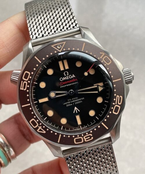 Seamaster 300 "No Time to Die" Limited Edition NTTD VSF 1:1 Best Edition on Titanium Mesh Bracelet A8806 V6 95 grams - Image 2
