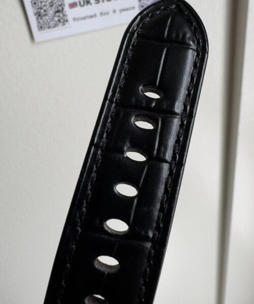 PAM1365 Z GMT SS VSF 1:1 Best Edition Black Dial on Black Leather Strap Asian P900 - Image 13