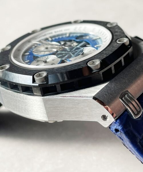 Royal Oak Offshore Rubens Barrichello Ii 26078PO Blue Dial Blue leather Strap - Image 14