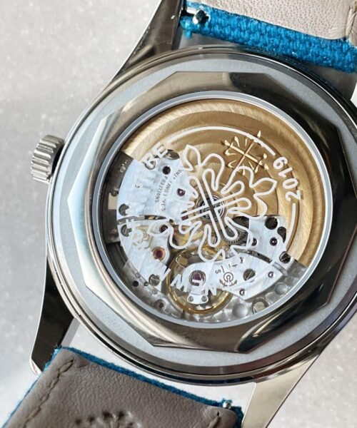 Calatrava 6007A-001 SS ZF 1:1 Best Edition Blue Dial on Blue Leather Strap A324CS - Image 13