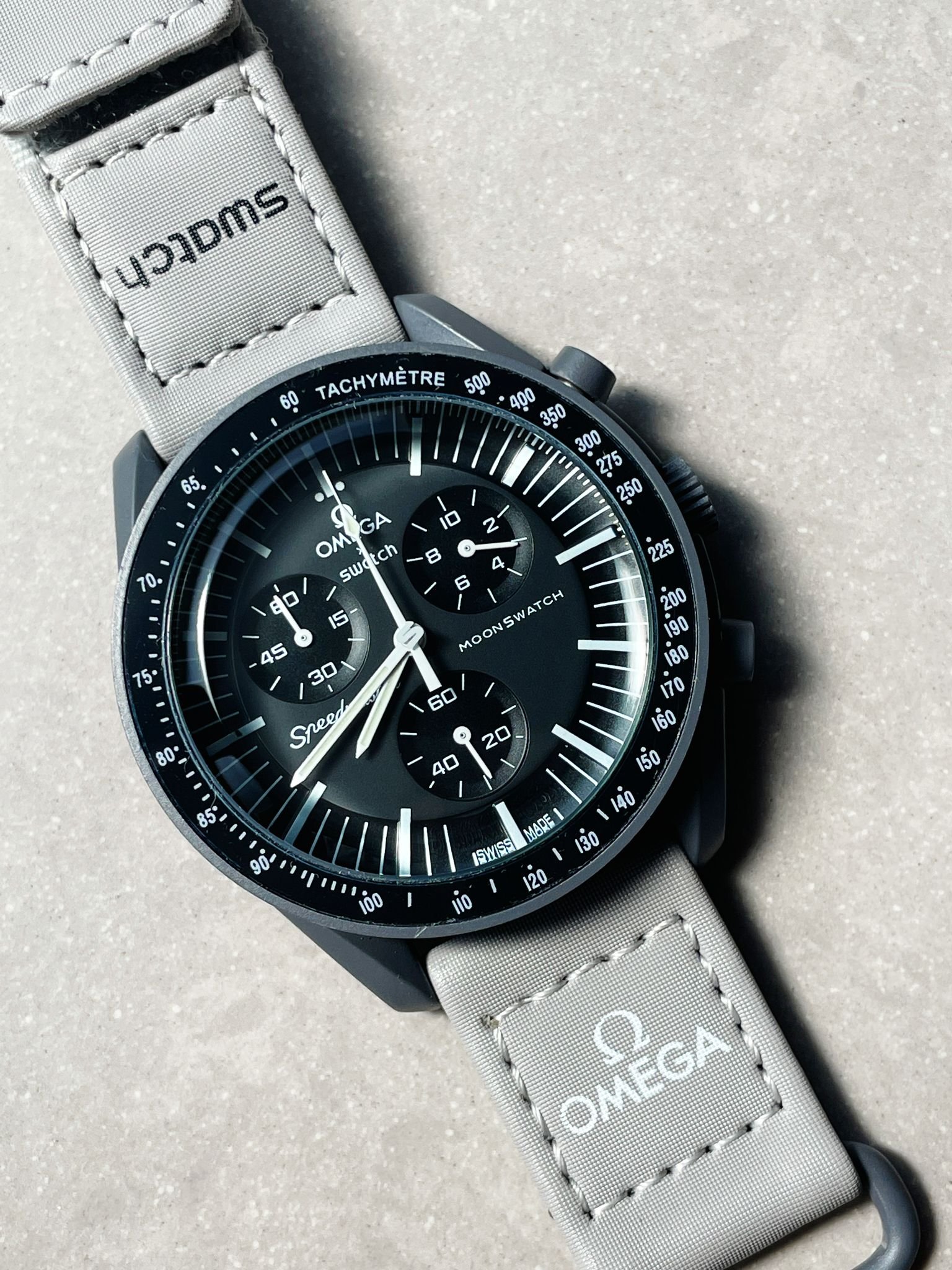 MoonSwatch “mission to mercury” Swiss quartz movement AAA Bioceramic bezel - Image 6