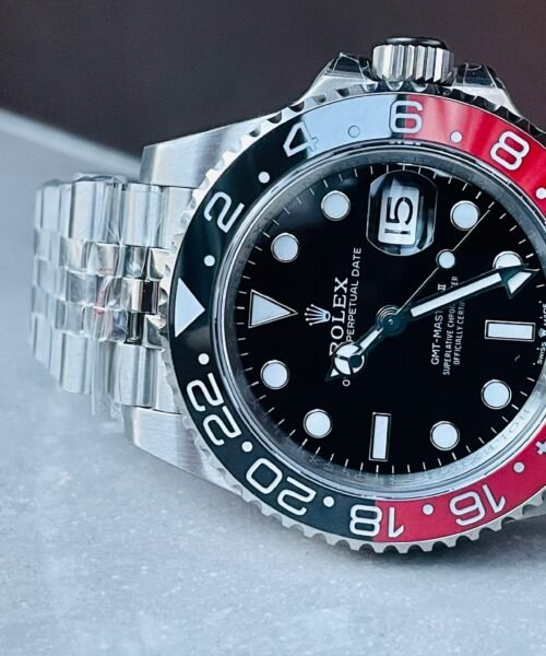 GMT Master II 16710 GMF V5 COLA 904L SS 1:1 RED BLACK Bezel Best Edition on Jubilee Bracelet - Image 7