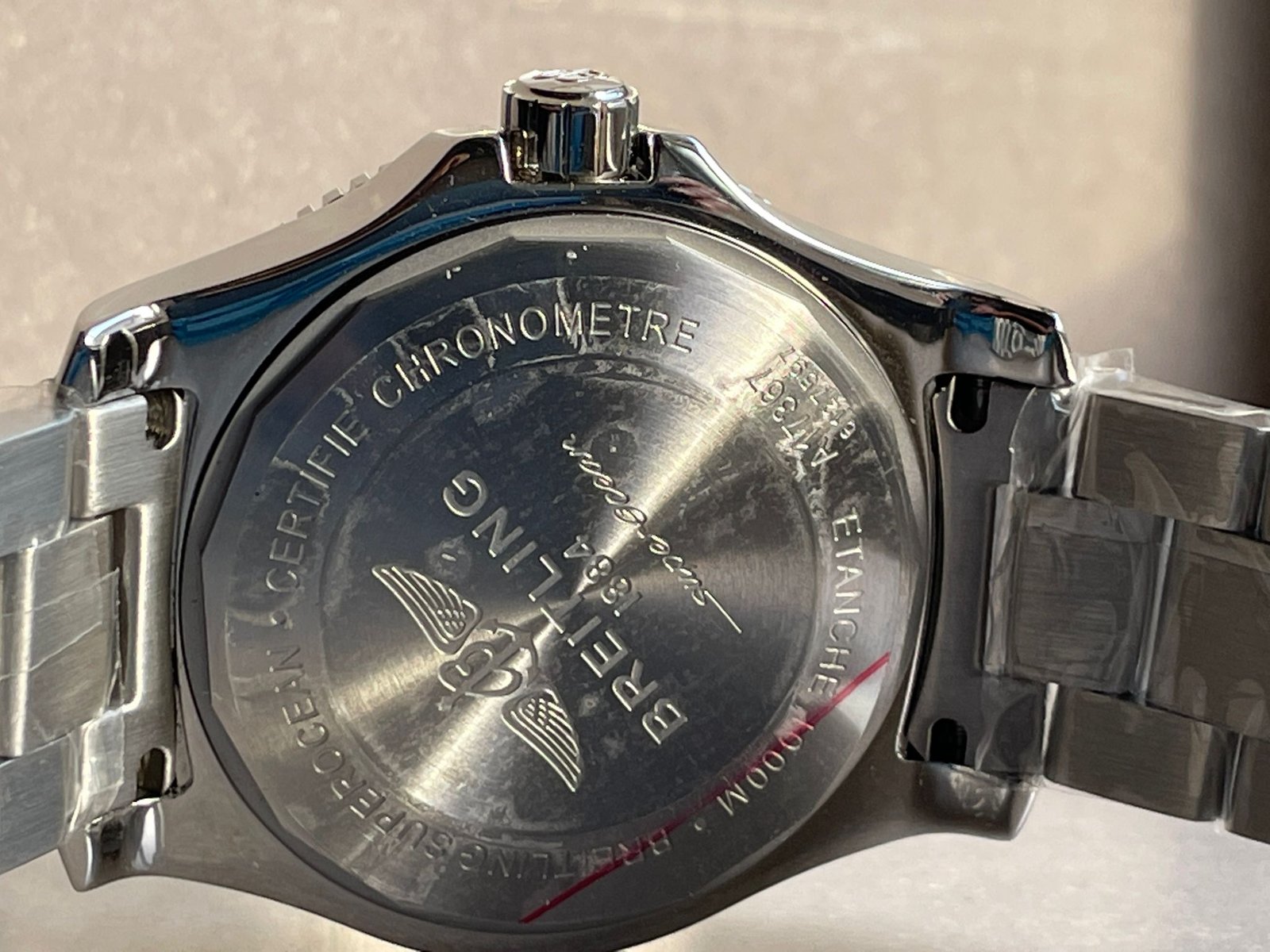Superocean Automatic 44 BLSF 1:1 Best Edition orange Dial Black Bezel on SS Strap A2824 - Image 12