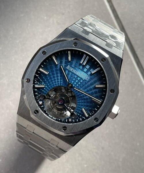 Royal Oak 26530 blue dial SS strap and SS bezel tourbillon R8 factory - Image 8