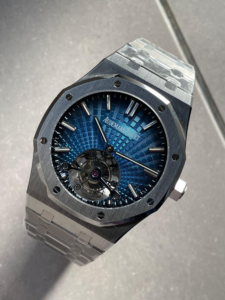 Royal Oak 26530 blue dial SS strap and SS bezel tourbillon R8 factory - Image 8
