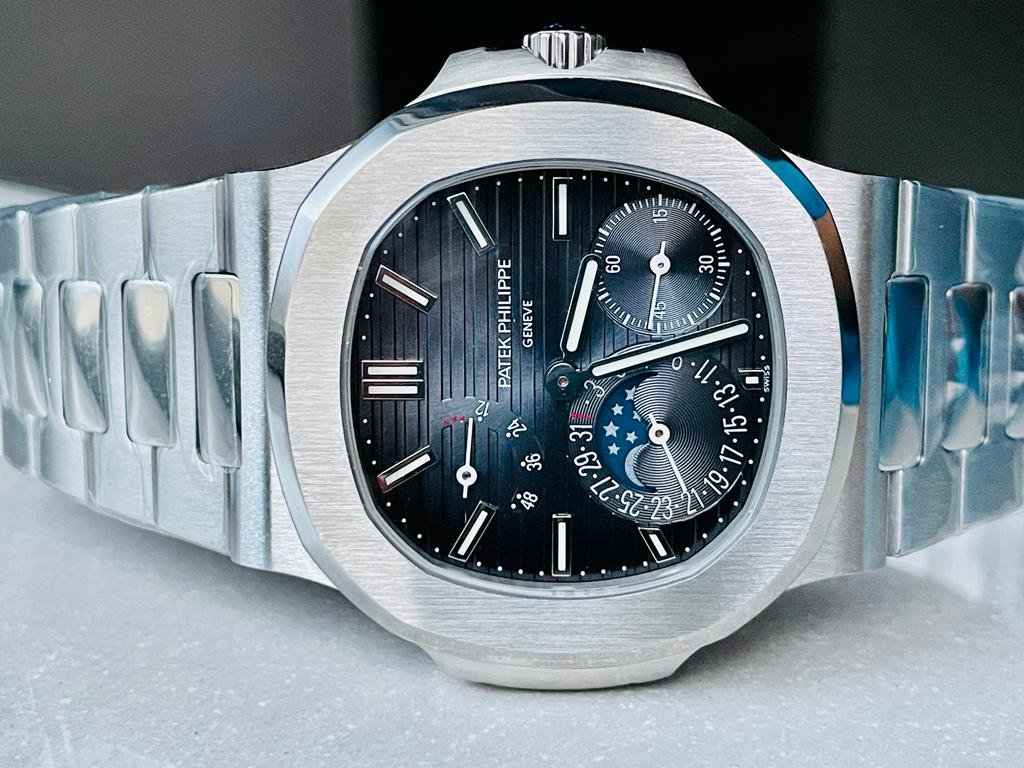 Nautilus 5712 SS PPF Best Edition Blue Dial on SS Bracelet A240 V2 - Image 2