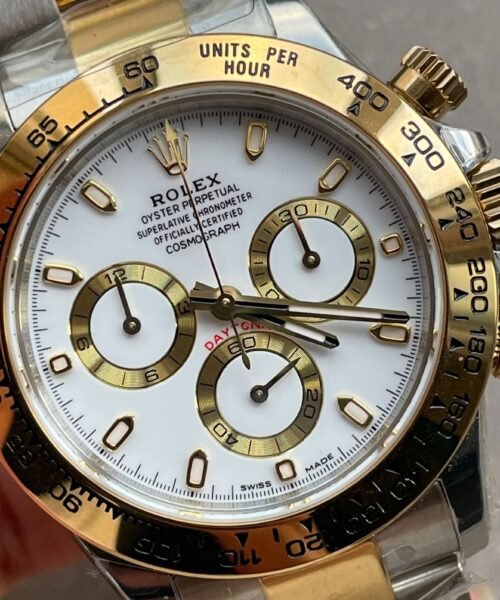 Daytona 116523 BTF SS 904L & YG Yellow Gold White Dial 4130 - Image 5