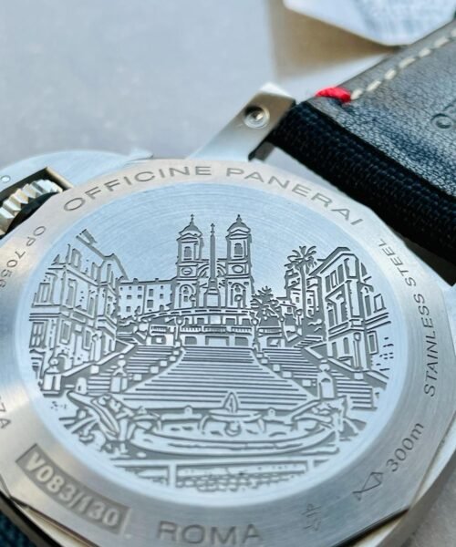 Luminor Marina 1950 ROMA Limited Textile Strap Black Dial - Image 10