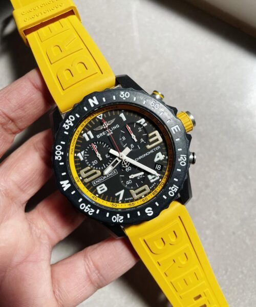 Endurance pro OGF 44mm Black dial Yellow Rubber Strap quartz movement - Image 4