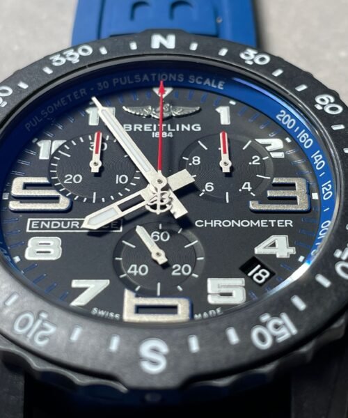 Endurance pro OGF 44mm Black dial Blue Rubber Strap quartz movement - Image 5