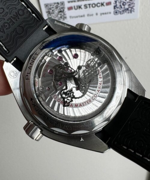 Planet Ocean 600M 43.5mm Black Ceramic Bezel SS VSF 1:1 Best Edition Gray Dial on Black Rubber Strap A8900 - Image 8