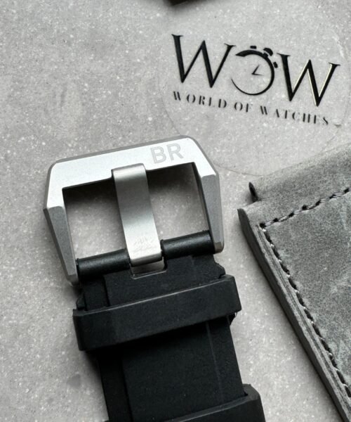 BR 03-94 Chrono Ti B12 Carbon Dial on Black Rubber Strap A7750 - Image 11