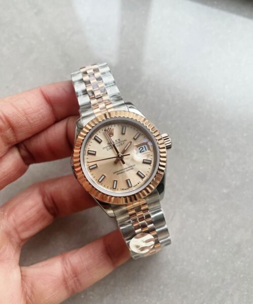 Datejust 28mm 904L RG/SS Champagne Dial on RG/SS Jubliee Bracelet A2671 - Image 2