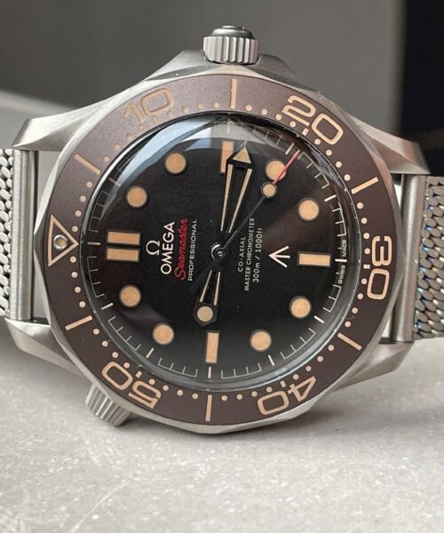 Seamaster 300 "No Time to Die" Limited Edition NTTD VSF 1:1 Best Edition on Titanium Mesh Bracelet A8806 V6 95 grams - Image 3