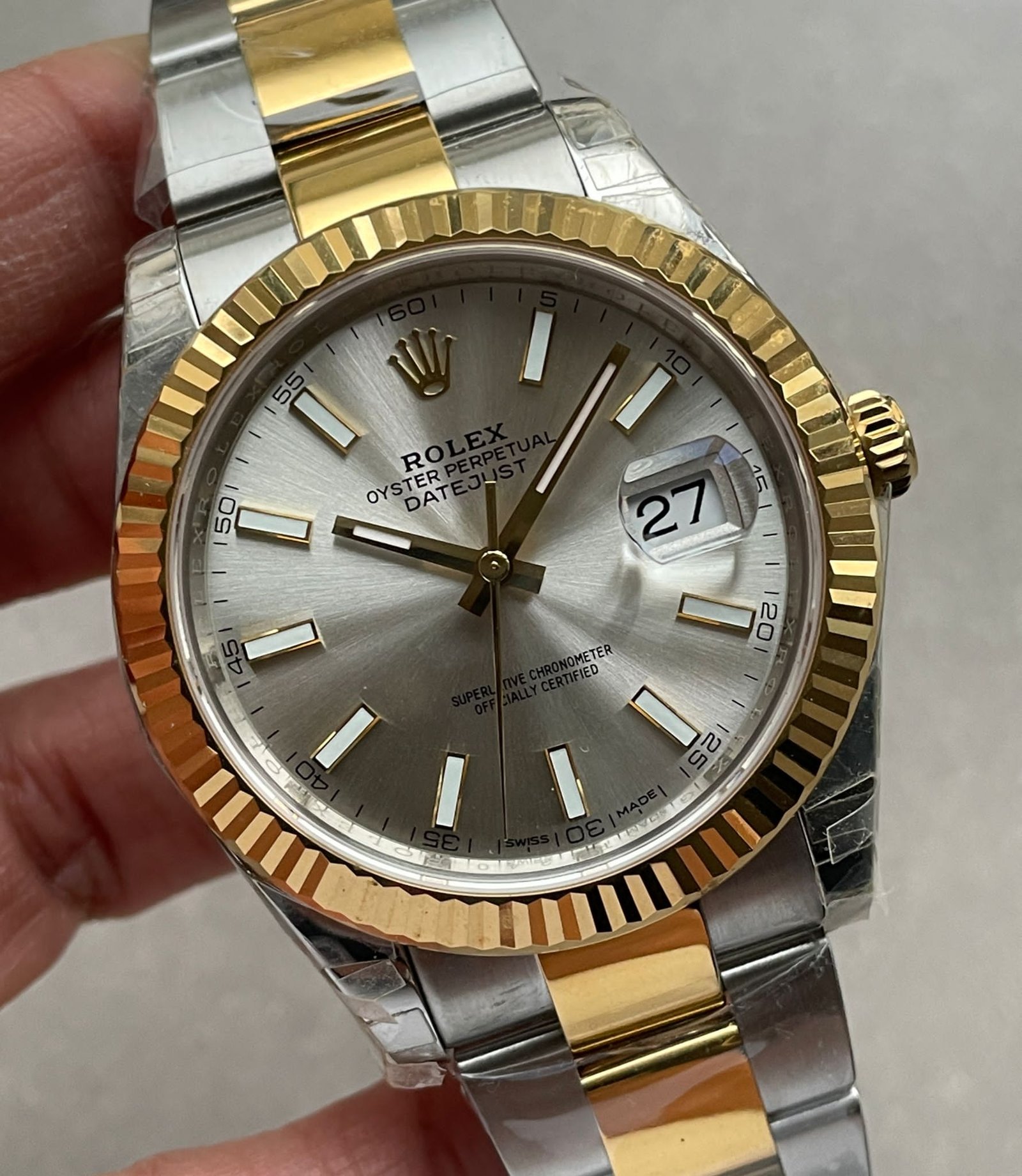 DateJust 41 126333 904L SS/YG VSF Best Edition Silver Dial on Oyster Bracelet VS3235 - Image 6