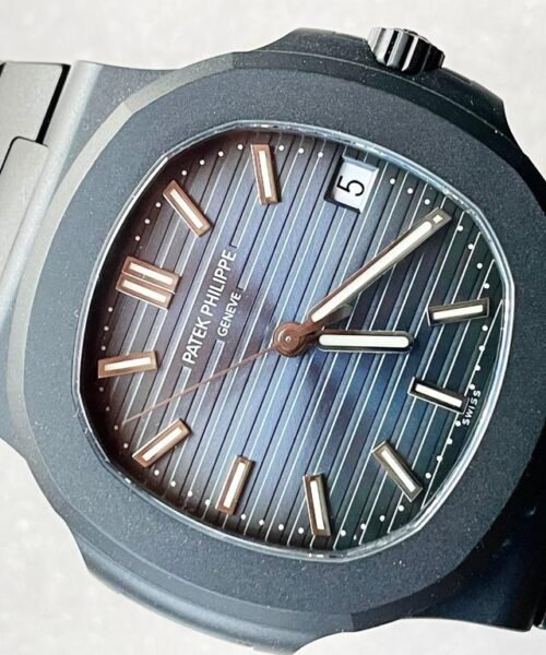 Nautilus 5711 ppf 1:1 Best Edition Black Dial on Black Bracelet A324 V2 - Image 7